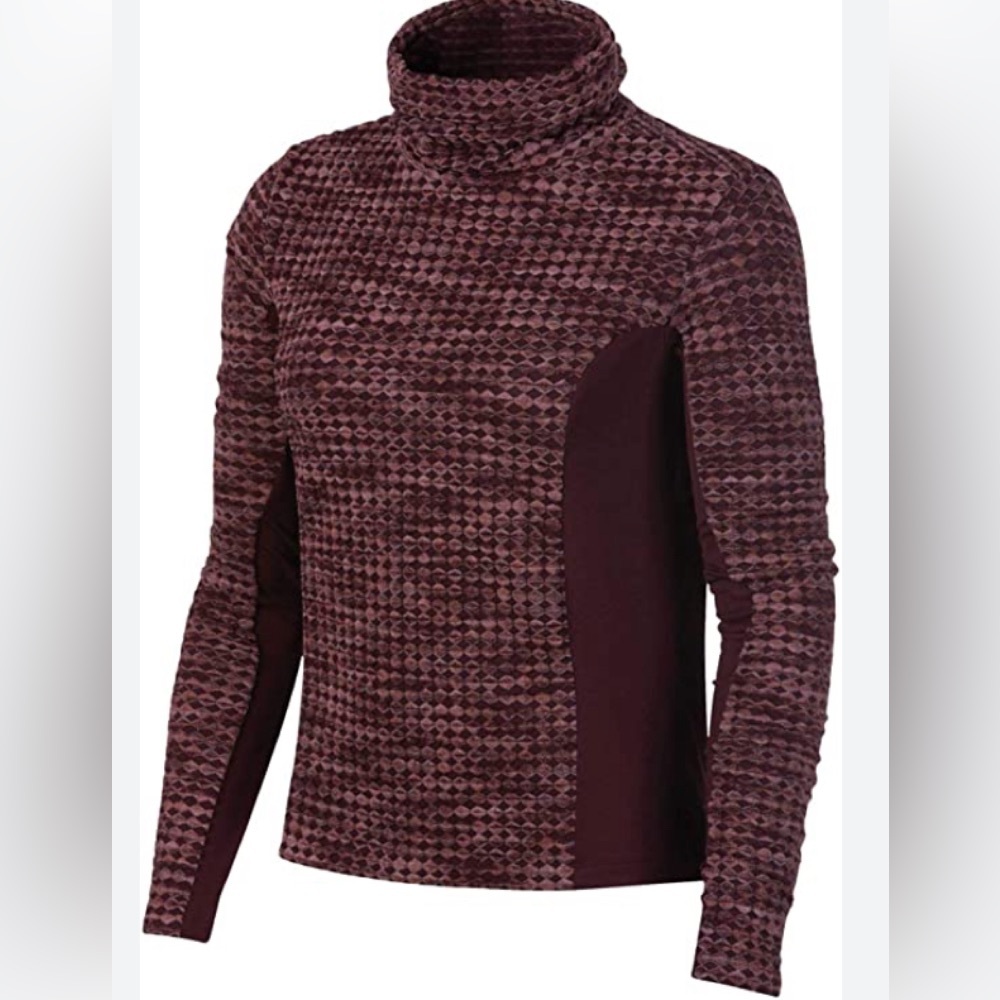 Nike Pro Hyperwarm Maroon Red Long Sleeve Training Sweater Size XXL